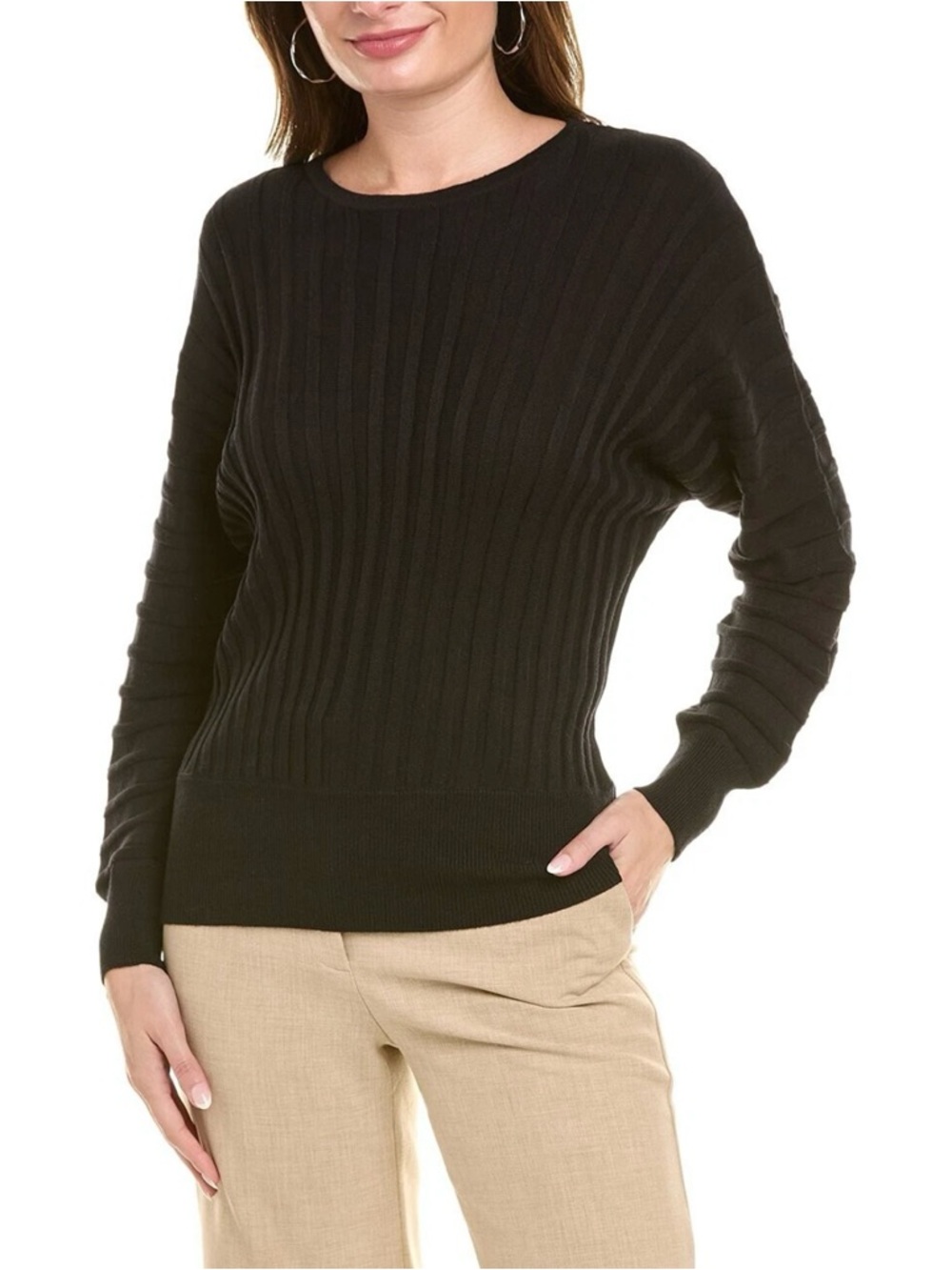 T Tahari Dolman Cashmere-Blend Sweater-Size XS